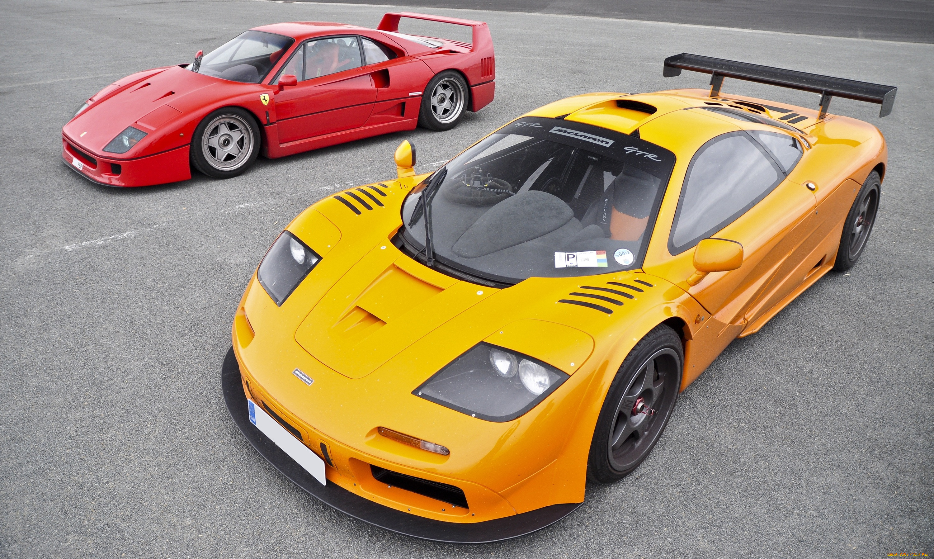 , , , supercars, red, f1, mclaren, ferrari, f40, gtr